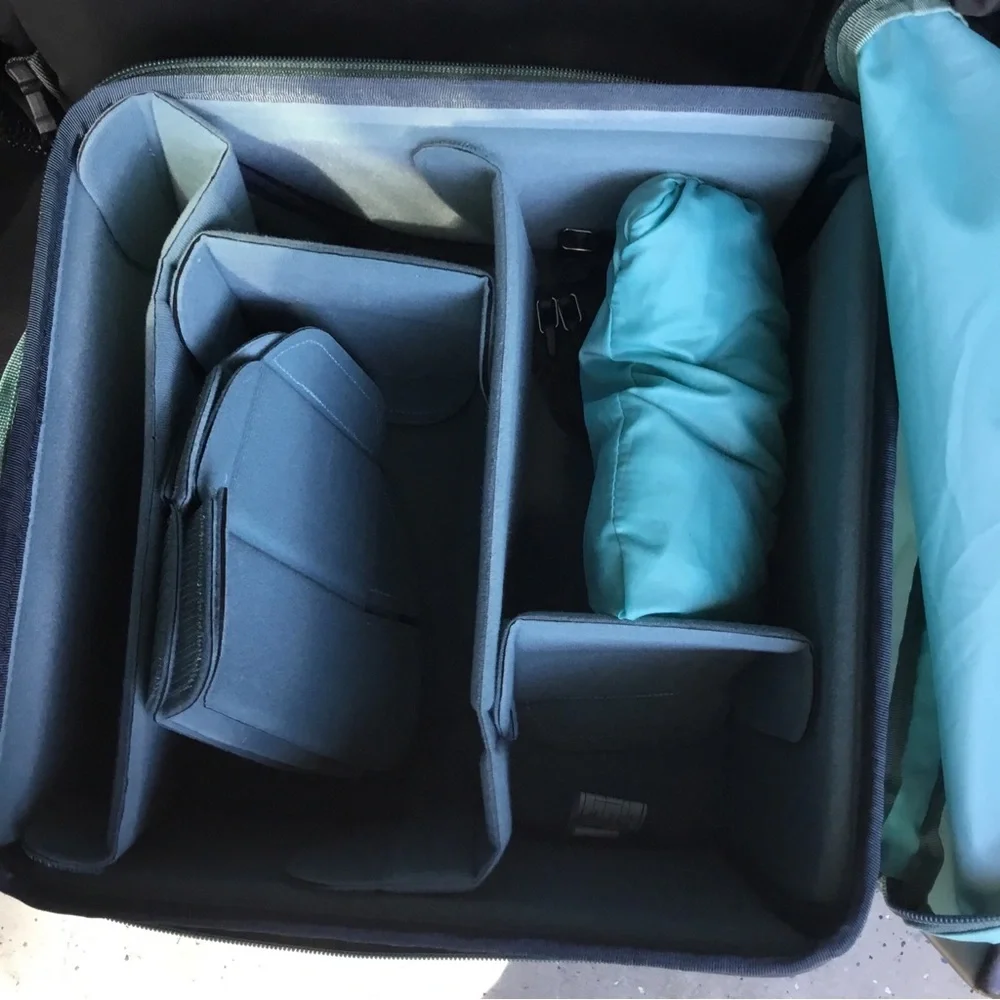 Shimoda explore Black Men's Backpack with Turquoise Packing Cube